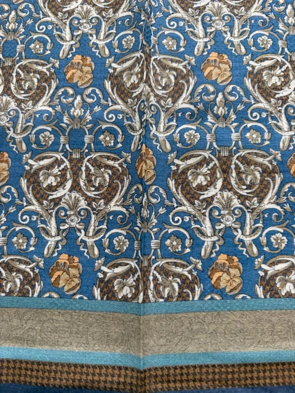 NWT Christian Dior Cotton Ornate Scarf
